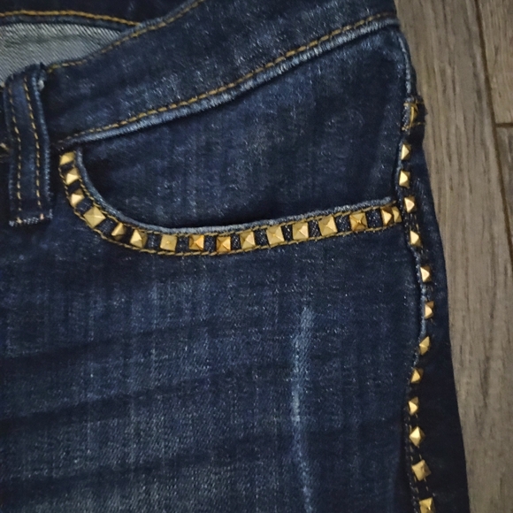 Rock & Republic Kasandra Gold Studded Bootcut Jeans 16 - Picture 12 of 15